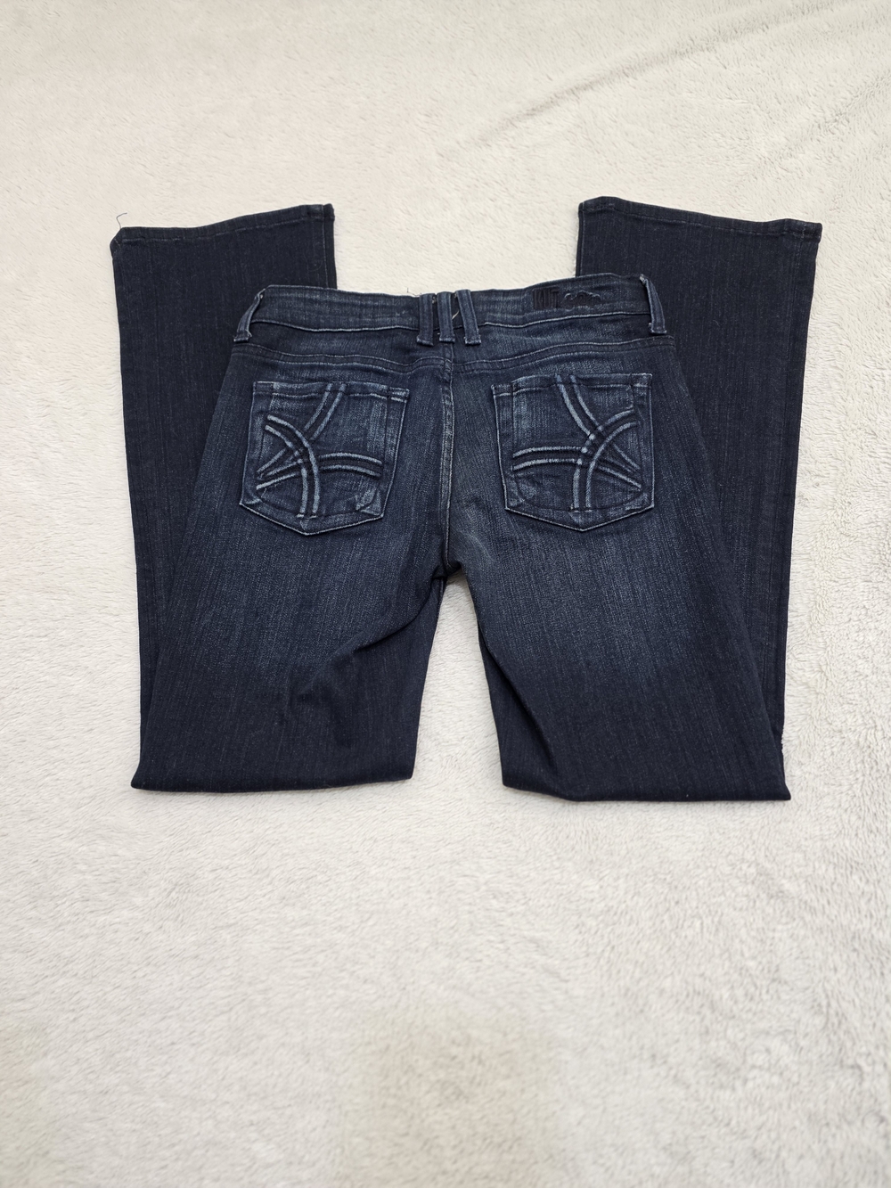 Kut from the Kloth Dark Indigo Bootcut Jeans with Embroidered Back Pockets